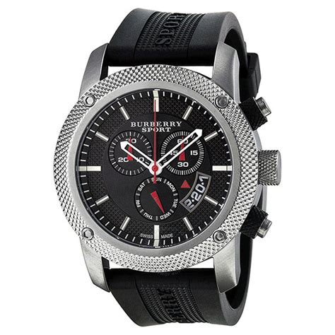 Burberry Endurance Chronograph Black Dial Men's 